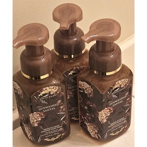 3 Piece Bath & Body Works SUNWASHED SANTAL Gentle Foaming Hand Soap 8.75 oz